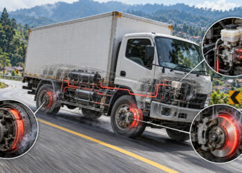 Truk Diduga Rem Blong di Jalur Puncak Bogor